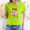 thumbnail image 1 of Meichang Hauts de Vacances pour Femmes T-Shirt de la Saint-Valentin Mignon Cœur Graphique T-Shirts Mignons Hauts de Vacances T-Shirts Manches Courtes Col Rond Mode 2025, 1 of 5