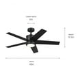 thumbnail image 3 of Kichler Lighting - Brahm - 5 Blade Ceiling Fan with Light Kit In Art Deco, 3 of 10
