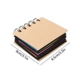 thumbnail image 2 of Orangide Sticky Notes 5 Bright Colors Self-Stick Memo Pad Small Notebook with Brown Cover for Office Sch/ool Home Daily Planning Reminders 3.3 x 3 in, 2 of 6