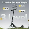 thumbnail image 7 of Kid Electric Scooter for Age 6-14, 150W with 2 Speeds (6/10 Mph), 2600mAh battery, Colorful Lights, Gift for Kid, Black, 7 of 7