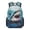White Shark Print, variant on Jeiento Kids School Backpack 16 Inch Lightweight Water-Resistant Polyester Bookbag with Adjustable Straps, Multiple Organizer Pockets for Elementary Boys and Girls, White Shark Print