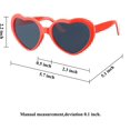 thumbnail image 3 of ORUYROP Lot de 10 Lunettes de Soleil en Forme de Cœur pour Femmes Enfants pour Fête Festival (Rouge), 3 of 7