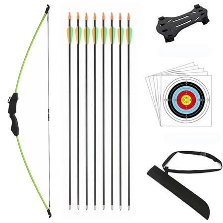 F021 Recurve Bow and Arrows for Children Outdoor Youth Junior Archery