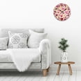 thumbnail image 5 of Pratyus Heart Pattern Gold Heart Print Wall Clock, Decor for Living Room, Kitchen, Dorm - Perfect Everyday Gift, Silent Non-Ticking 10-Inch Round Clock 10x10in, 5 of 8