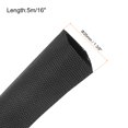 thumbnail image 2 of Uxcell 1 Count Braided Cable Sleeves, PET Heat Shrinkable Cord Protector Black 1 3/8 inch x 16ft, 2 of 6