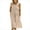 Beige, variant on Michellecmm Women Slip Dress, Sleeveless Backless Tie-up Contrast Color Swing Dress Summer Long Dress for Cocktail Party