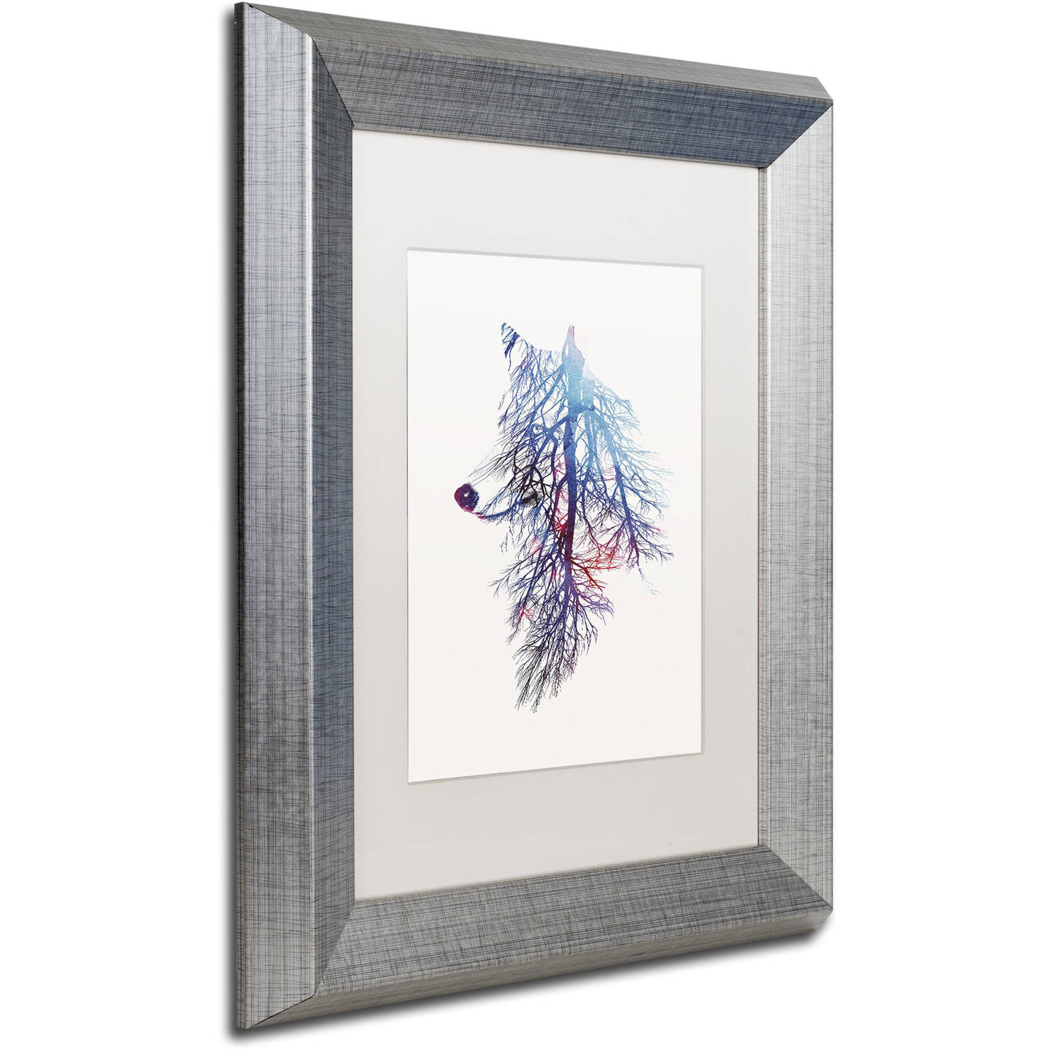 Trademark Fine Art 'My Roots' Canvas Art by Robert Farkas, White Matte, Silver Frame