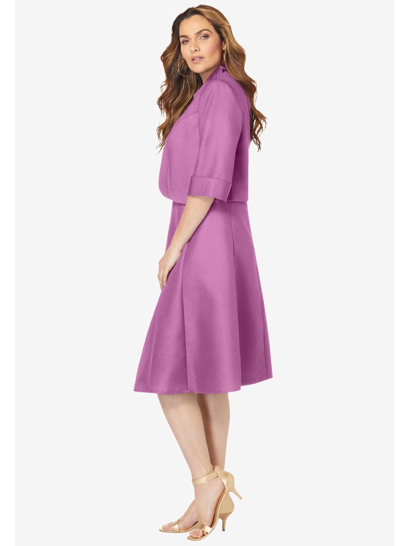 green emerald velvet dress Donna Morgan Women's Plus-Size Plus Size Stretch Crepe V-Neck Fit and Flare  Dress Dress, Red, 20W at Amazon Women's Clothing store
