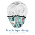 thumbnail image 4 of Shower Caps,Blue Christmas Santa and Snowman Pattern Waterproof Shower Cap for Women 4 Pieces,Double Reusable Hair Cover for Shower PEVA Elastic Stretch Hem, 4 of 7