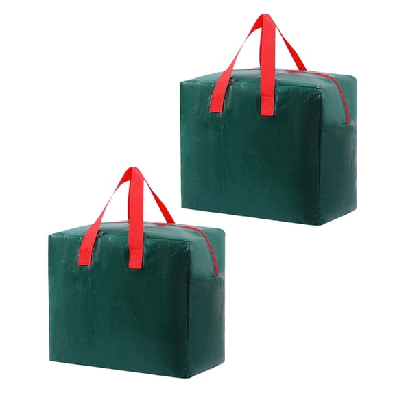 Christmas Storage Bag for Holiday Decorations Spacious Waterproof PE Materials With Reinforced Handles