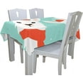 thumbnail image 5 of GZHJMY Christmas with Llama Rectangle Tablecloth for Kitchen Dining Room Party Table Cover Home Decor 60"(W) x 108"(L), 5 of 7