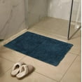 thumbnail image 3 of Blue Essential Cotton Indoor Bathmat – 20" x 30", Soft and Absorbent Bathroom Rug, 3 of 3