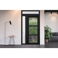 thumbnail image 4 of Front Exterior Prehung Metal-Plastic Door See-through / Manux 8555 Matte Black / Side and Top Window / Office Commercial and Residential Doors Entrance Patio Garage 48" x 96" Right-hand Inswing, 4 of 6