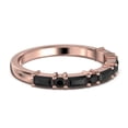 thumbnail image 3 of Radhe Black Diamond Moissanite Band 18K Rose Gold Over Silver, 3 of 4