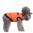 thumbnail image 3 of BT Bear Dog Winter Jacket With Harness, Cold Weather Dog Windproof Coat, Doggie Reflective Vest Apparel for Small Medium Dogs XL(Orange), 3 of 7