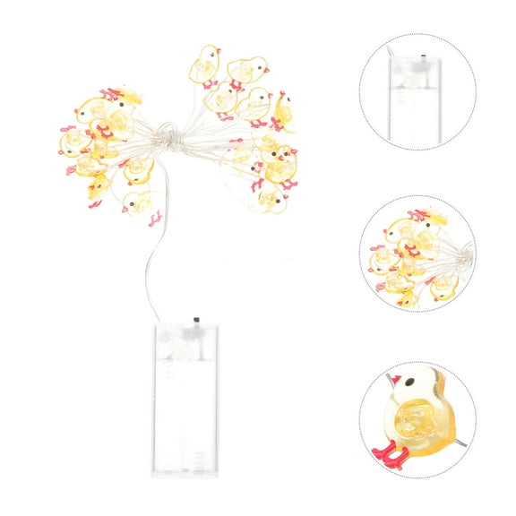 USHOBE Chicken String Lamp Plastic Copper Wire Decorative Lighting 1Set 8.7x0.8In