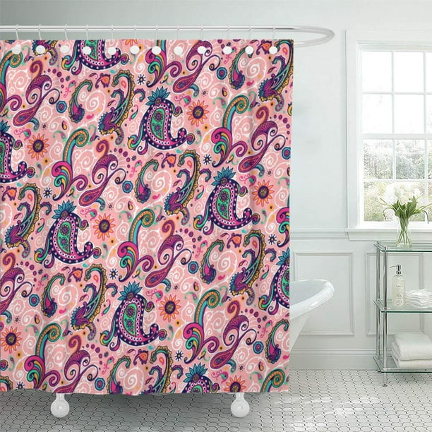 Shower Curtain 60x72 Inch, India Print Shower Curtain