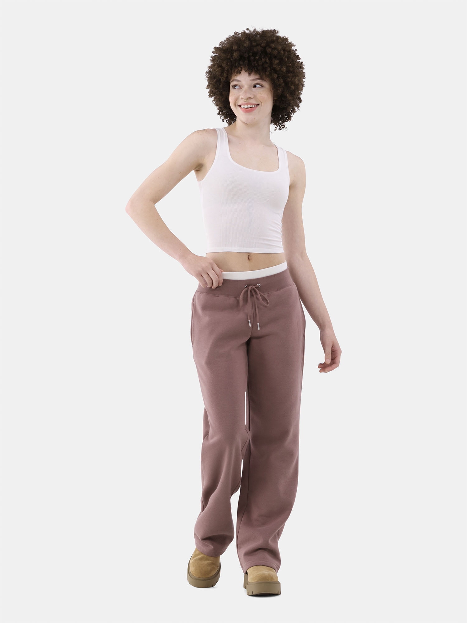 No Boundaries Cotton Stretch Ribbed Cropped Tank Top, Women's XS-3XL