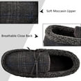 thumbnail image 4 of ​festooning Mens Slippers Mens Memory Foam House Slippers Indoor Outdoor Bedroom Shoes Coffee 8, 4 of 6