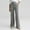 Gray, variant on Women’s Corduroy Straight Pants, High Waist Wide Leg Casual Trousers, Fashion Sport Lightweight Sweatpants ,Beige,L