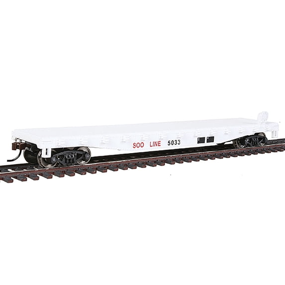 Walthers Trainline HO Scale Wood Deck Flatcar Freight Car Soo Line #5033
