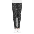 thumbnail image 1 of Mialoley Girls Halloween Leggings, Color Block Spider Web Print Sports Trousers, 1 of 6