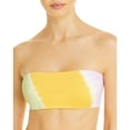 thumbnail image 2 of L Space Hauts de Bikini Bandeau Beach Wave pour Femmes, Jaune, Très Petit, 2 of 4