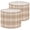 Color 4, variant on Linen Drum Lamp Shades Red Yellow Plaid Checkered Warm Tones 13" x 13" x 10" Lampshade for Table Lamps Floor Lamps Lamp Shade Replacement Easy Assembly Required