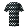 thumbnail image 5 of Dyegold Womens Tops Dressy Casual Summer Summer Tops For Women Dressy Casual Button Pleated V Neck Floral Print Tunics Shirts Loose Fit Short Sleeve Blouses, 5 of 5