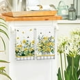 thumbnail image 4 of Yellow Daisy Bees Eucalyptus Summer Kitchen Towels Dish Towels, 18x26 Inch Spring Farmhouse Flowers Decoration Hand Towels Set of 2, 4 of 6