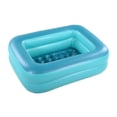 thumbnail image 2 of HIWENA Kiddie Pool, 45" x 35" x14" Green Rectangle, Inflatable Pool, 2 of 7