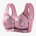 thumbnail image 3 of Aofany Womens Plus Size Bra, Bras for Women, Woman's Print Front Buckle Elastic Bra Without Steel Rim, 36B/C-44B/C, 3 of 3