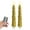 Gold, variant on LED Flameless Taper Candles Battery Operated with Remote and Timer, Set of 2 Christmas Real Wax Window Candlesticks with 3D Flame Wick, 9.8 Inches Flickering Christmas Candlesticks