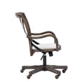 thumbnail image 4 of Linon Dudley Adjustable Swivel X Back Padded Seat Cafe Office Chair in Brown, 4 of 15