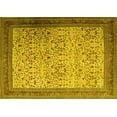 thumbnail image 1 of Ahgly Company Machine Washable Indoor Rectangle Persian Yellow Traditional Area Rugs, 8' x 12', 1 of 4