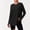 *Black, variant on ClodeEU Women's Crew Neck Long Sleeve Top with Thumb Holes,Loose Curved Hem Solid Athletic Casual Shirt Black,Women's Plus L