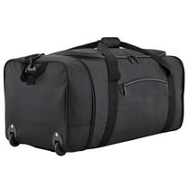 Protégé 32" Large Collapsible Rolling Travel Duffel - Black
