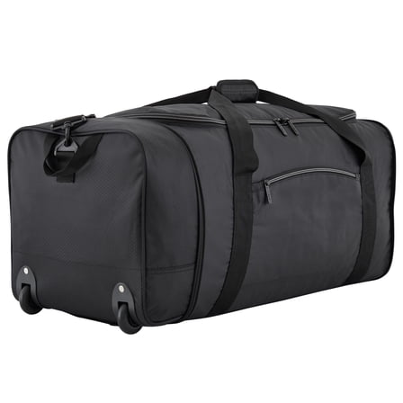 Protégé 32" Large Collapsible Rolling Travel Duffel - Black