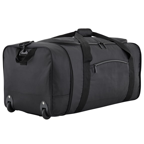 Protégé 32" Large Collapsible Rolling Travel Duffel - Black