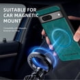 thumbnail image 5 of Decase Compatible with Google Pixel 7A Fashion Magnetic Case,Anti-Fingerprint PU Leather Phone Cover,Mag-Safe Case,Slim Fit Shockproof Protective Phone Case For Google Pixel 7A,Green, 5 of 10