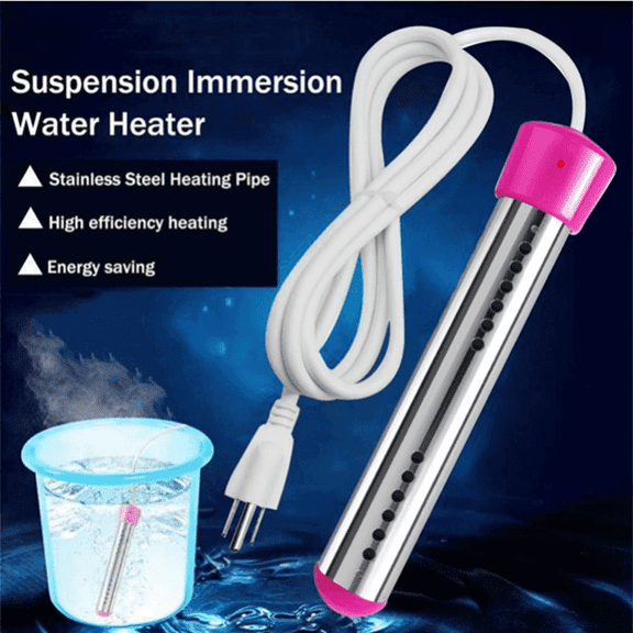 1500W Pool Heater Electric Water Heater for Inflatable Pool Swimming Pool Bathtub Water Heater High-Performance Fast Boiling Water Tool