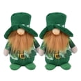 thumbnail image 3 of Muñeco de gnomos, bonito sombrero verde hecho a mano, decoración del día de San Patricio sin rostro para habitación, sofá y mesa (muñeca de hombre), 2 uds., 3 of 14