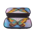 thumbnail image 5 of Picia Oil Painting Beautiful Butterfly Pattern Large Capacity PU Leather Pencil Case Organizer Pen Marker Holder Double Zipper Storage Bag Big Pencil Pouch for College Office, 5 of 6