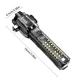 thumbnail image 3 of Multi Function Emergency Flashlight with Window Breaker, Cutter, Alarm, Roller Zoom, USB Charging Output for Outdoor Survival Kit (1-Pack), 3 of 6