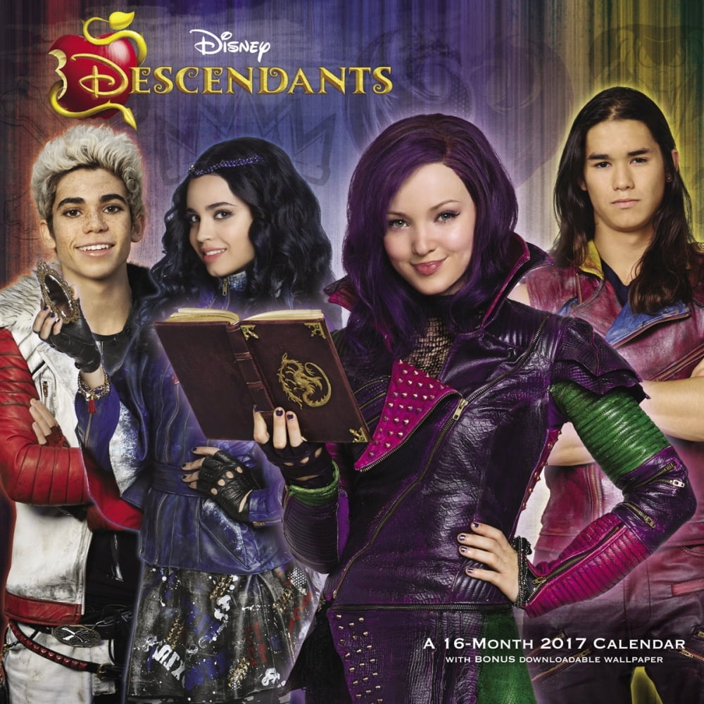 Disney Descendants Wall Calendar, 2017 Assorted Disney by ACCO Brands