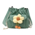 thumbnail image 1 of 9283 Bolso Hombro Lona para Mujer Con Cordón Y Lindo Bolso Cruzado Pequeño (verde) Verde, 1 of 9