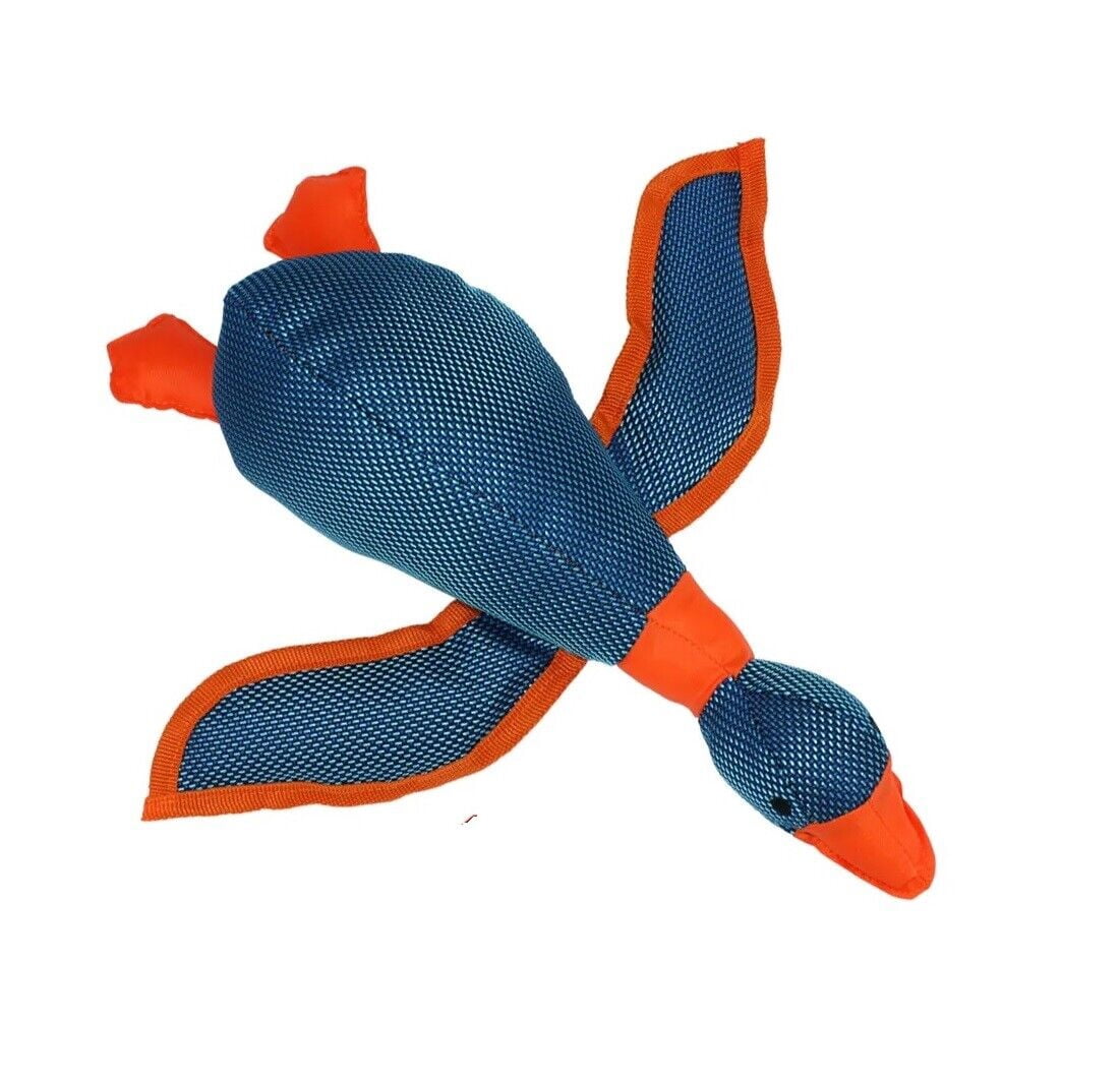 Large Tough Duck Toys for Big Dogs Durable Aggressive Chewer Play Toss Fetch (Full Set - All 4 Toys)