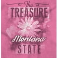 thumbnail image 2 of Montana Cute State Flower Souvenir Womens Slim Fit Graphic Tee Brisco Brands S, 2 of 3
