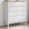 thumbnail image 1 of vidaXL Commode FLORO Blanc Bois Massif Pin, 1 of 5