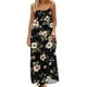 thumbnail image 3 of TaTaai Casual Loungewear Dress for Women Spaghetti Strap Backless Printed Loose Fit Long Maxi Dress Sleeveless Solid Color Soft Comfortable for Summer Gift, 3 of 9